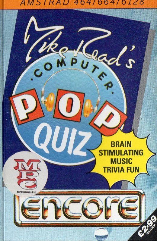 Front Cover for Mike Read's Computer Pop Quiz (Amstrad CPC) (Encore budget release)