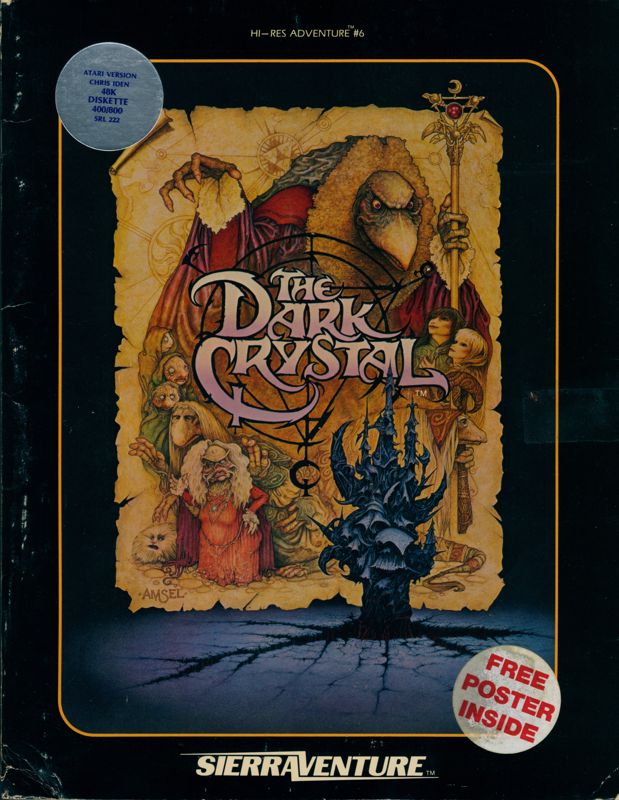 Front Cover for Hi-Res Adventure #6: The Dark Crystal (Atari 8-bit)