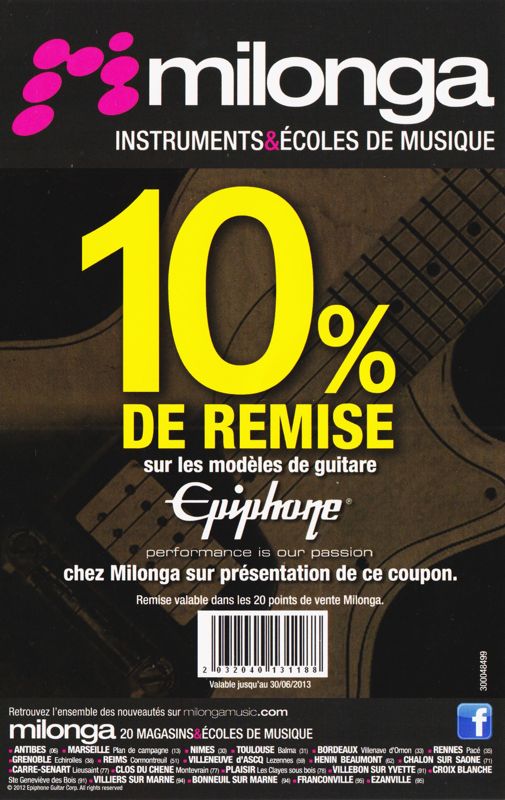 Advertisement for Rocksmith (Windows): Milonga flyer