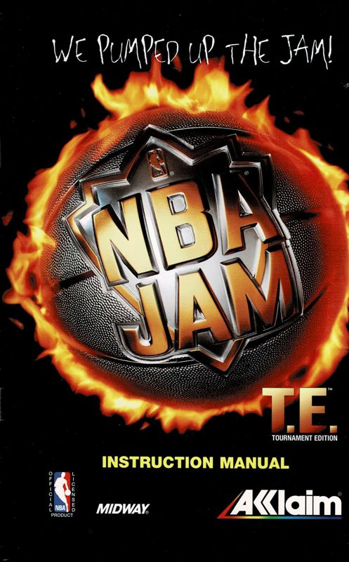 Manual for NBA Jam Tournament Edition (DOS): Front