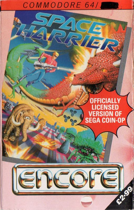 Front Cover for Space Harrier (Commodore 64) (Encore budget release)