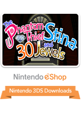 Front Cover for The Phantom Thief Stina and 30 Jewels (Nintendo 3DS) (download release)