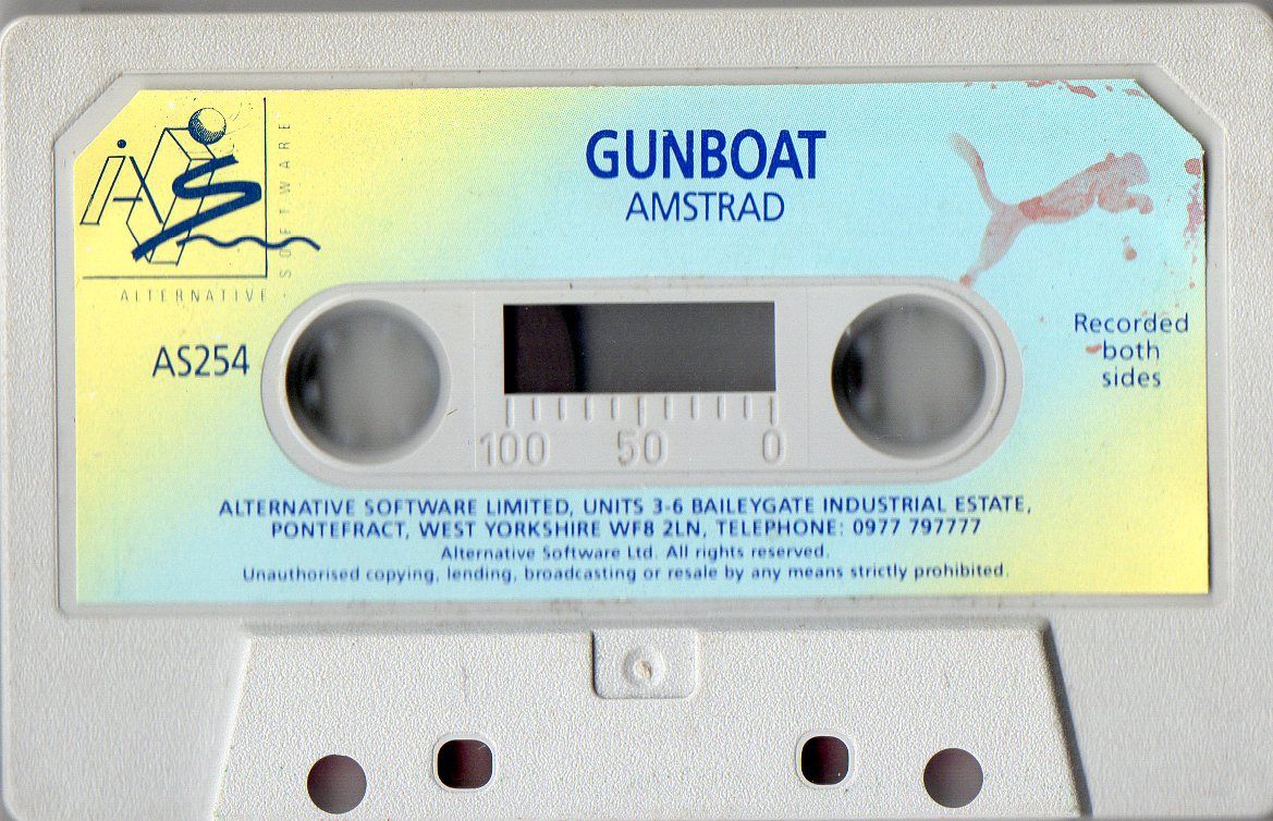 Media for Gunboat (Amstrad CPC) (Alternative Software budget release)