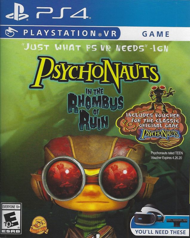 Front Cover for Psychonauts in the Rhombus of Ruin (PlayStation 4)
