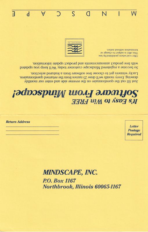 Other for Balance of Power: The 1990 Edition (Windows 16-bit): Registration Card Front