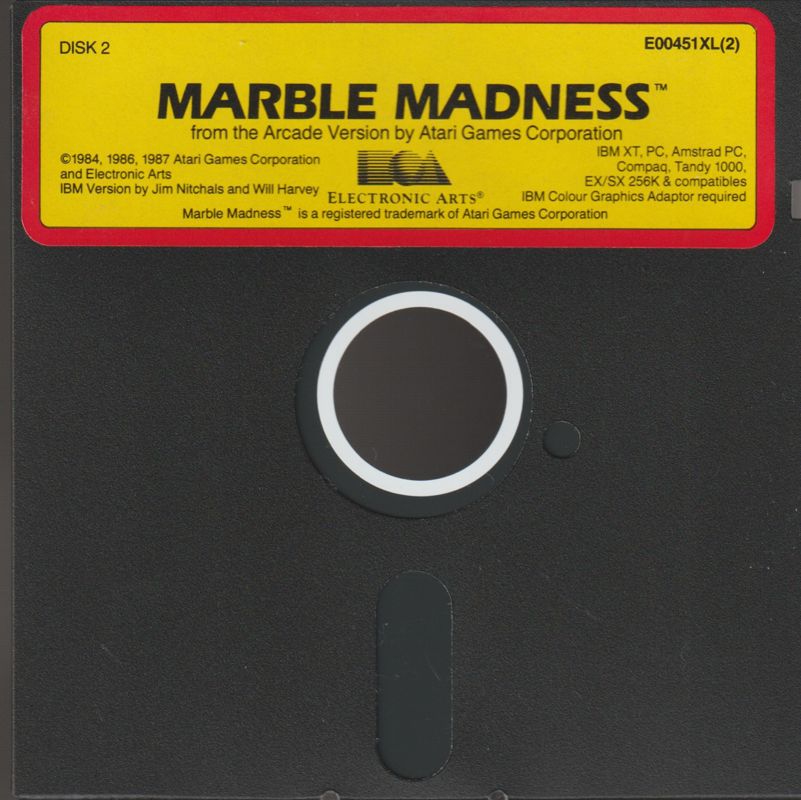 Media for Marble Madness (PC Booter): Disk 2