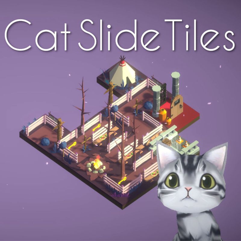 Front Cover for Cat Slide Tiles (Nintendo Switch) (download release)