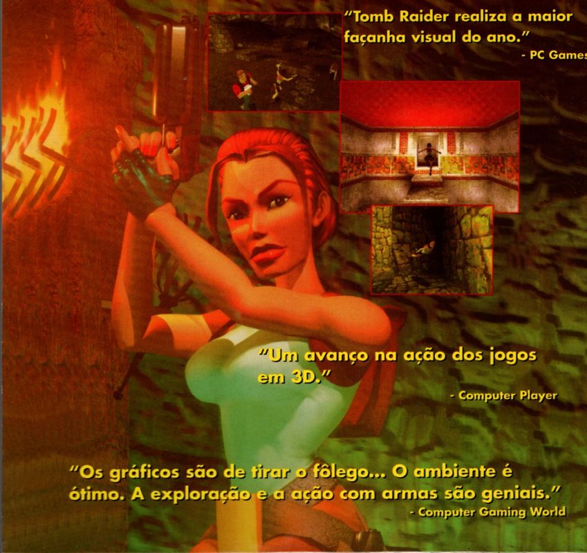 Inside Cover for Tomb Raider (DOS): Top