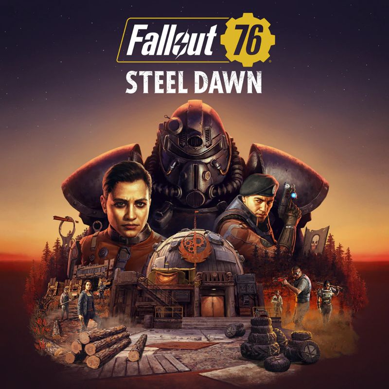 Front Cover for Fallout 76 (PlayStation 4) (download release): "Steel Dawn" update version