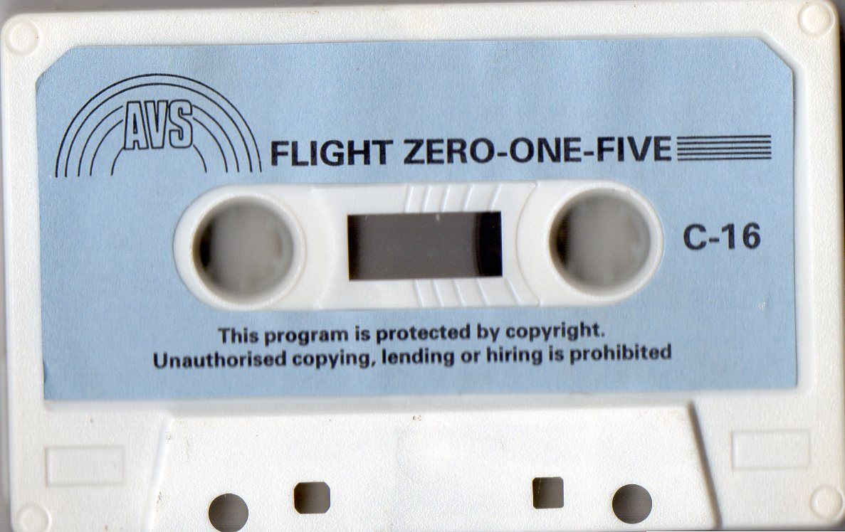 Media for Flight Zero-One Five (Commodore 16, Plus/4)