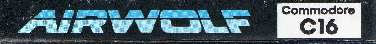 Spine/Sides for Airwolf (Commodore 16, Plus/4)