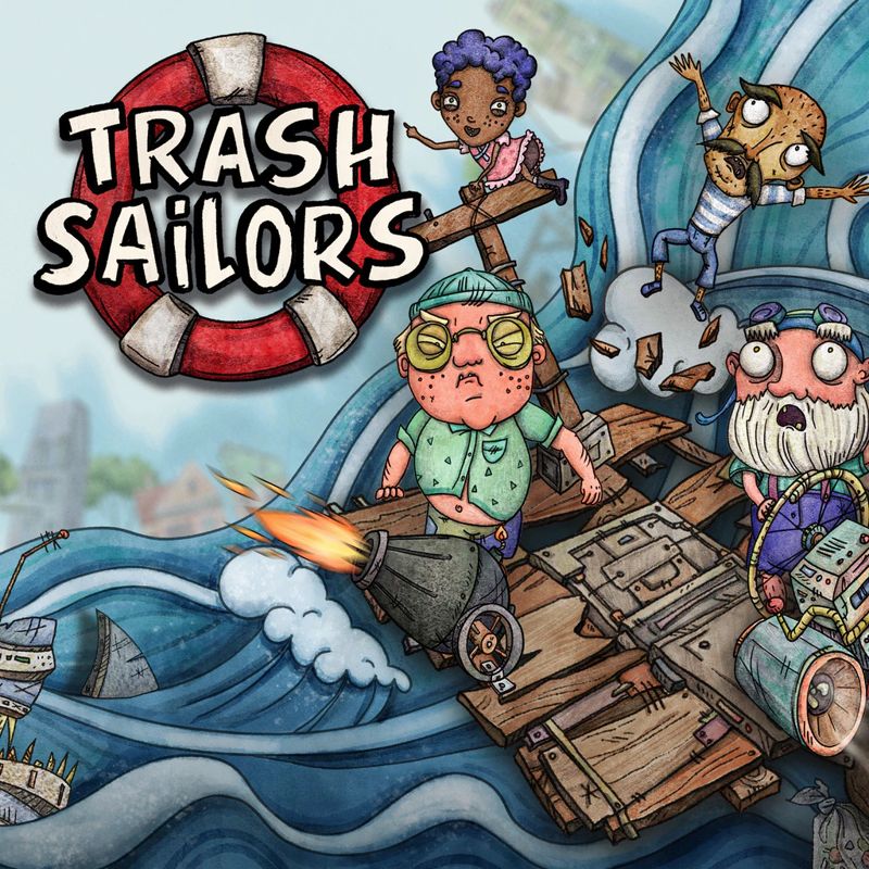 Front Cover for Trash Sailors (PlayStation 4) (download release)