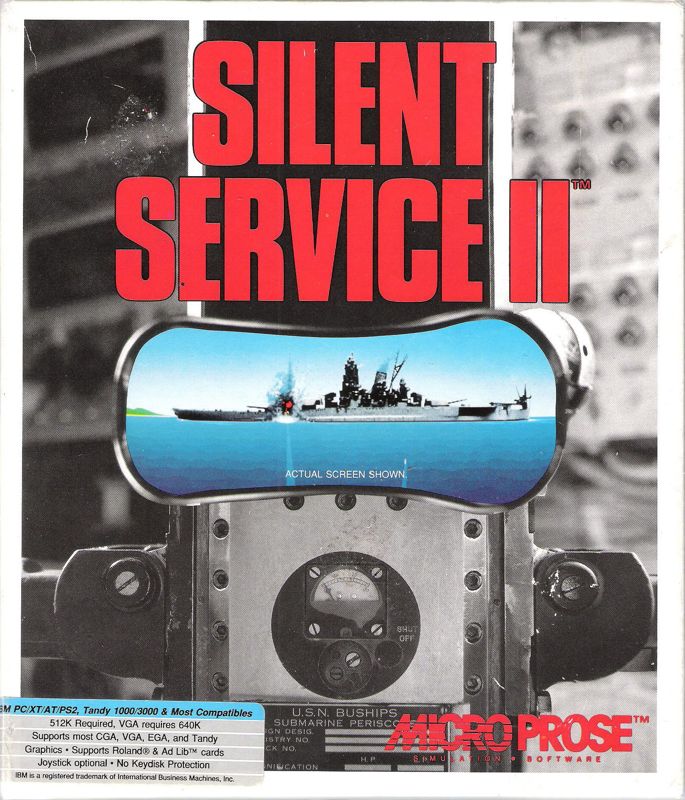Front Cover for Silent Service II (DOS)