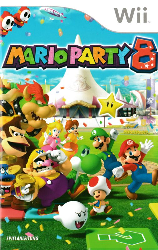 Manual for Mario Party 8 (Wii): Front