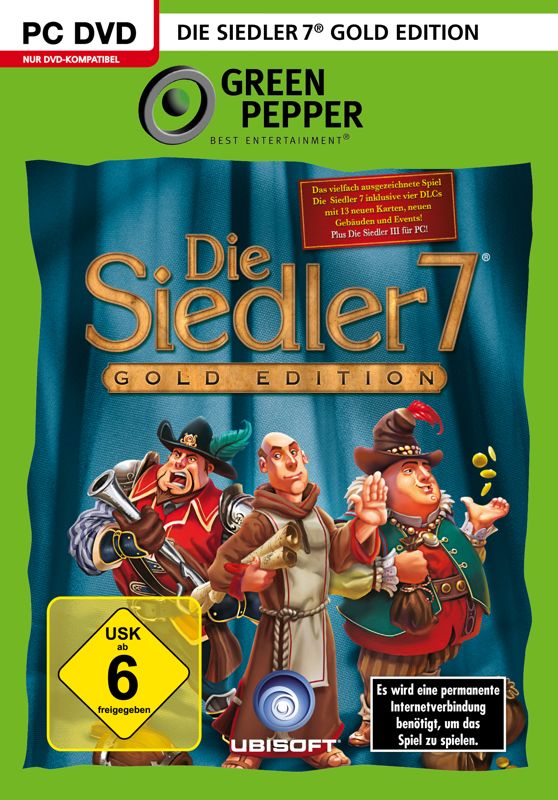 Front Cover for Die Siedler 7: Gold Edition (Macintosh and Windows) (Green Pepper release)