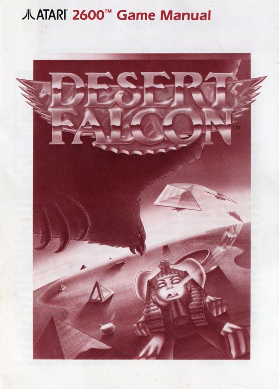 Manual for Desert Falcon (Atari 2600): Front