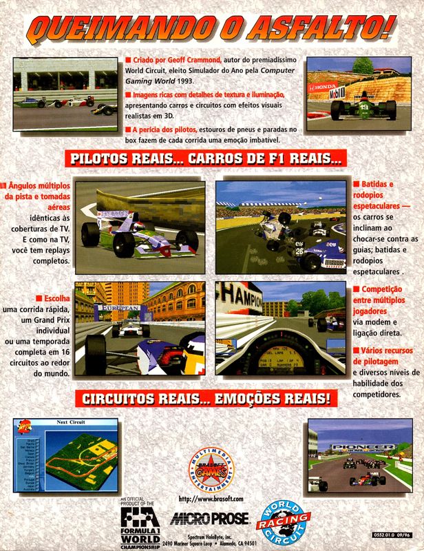 Back Cover for Grand Prix II (DOS)