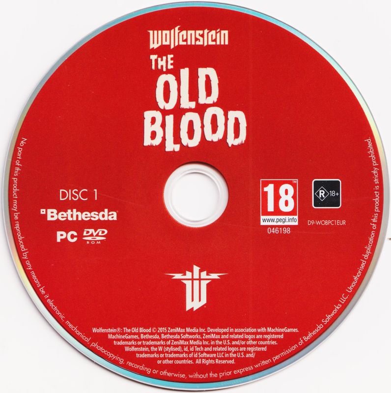 Media for Wolfenstein: The Old Blood (Windows): Disc 1