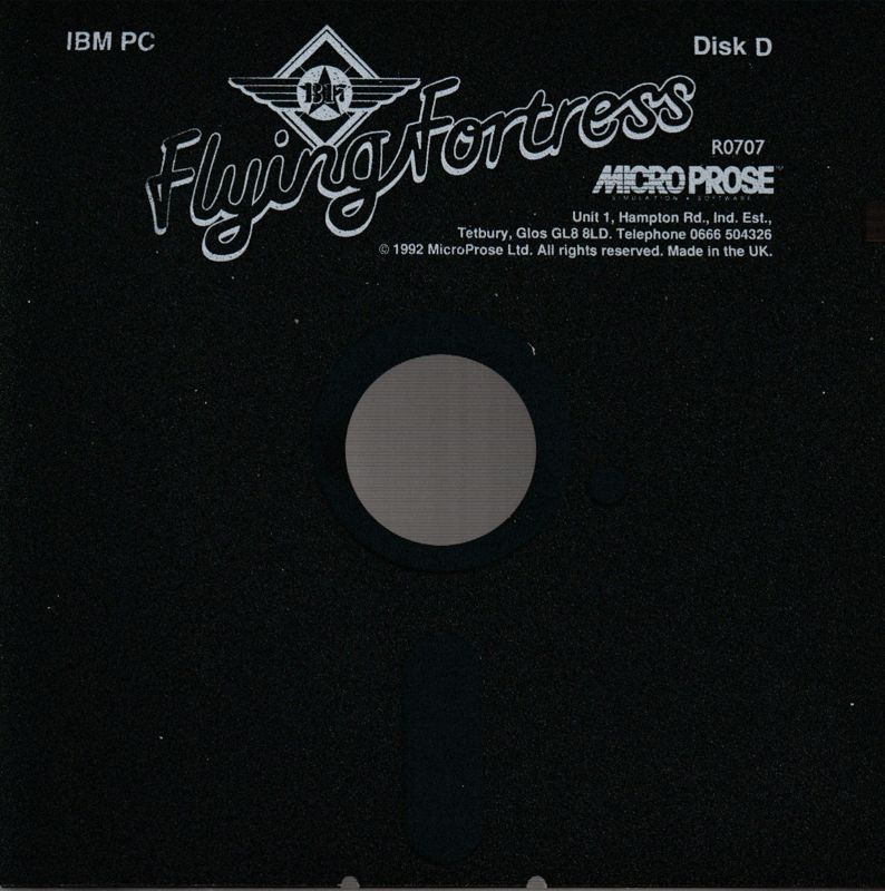 Media for B-17 Flying Fortress (DOS) (5.25" floppy disk release): Disk D