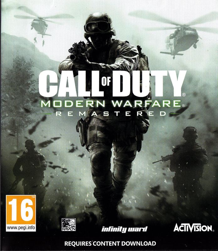 Front Cover for Call of Duty: Modern Warfare - Remastered (Xbox One)