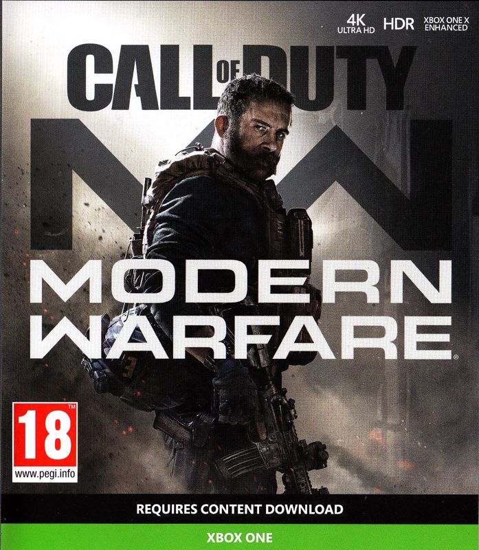 Call of Duty: Modern Warfare cover or packaging material - MobyGames