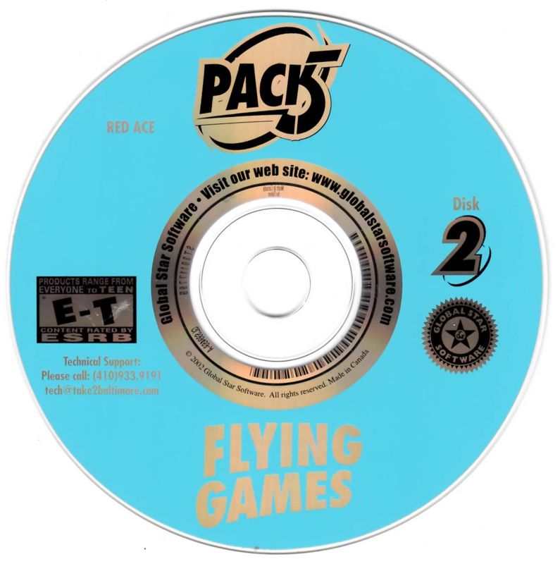 Media for Pack 5 Flying Games (Windows): Disc 2/4