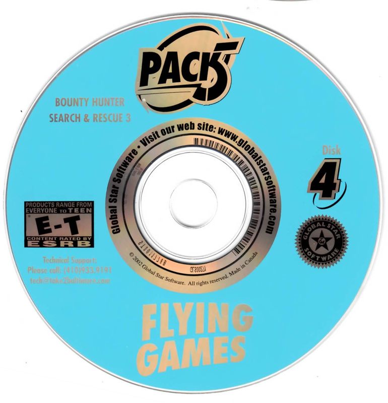 Media for Pack 5 Flying Games (Windows): Disc 4/4