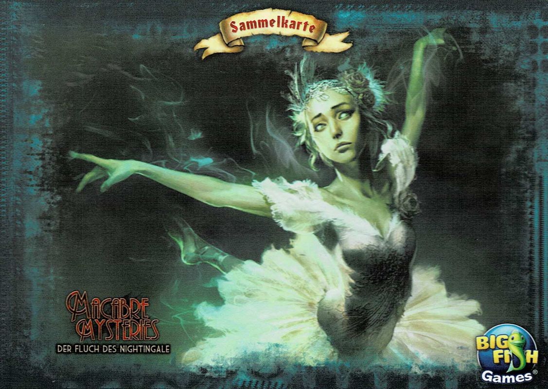 Extras for Macabre Mysteries: Curse of the Nightingale (Windows): Collector Card - Front