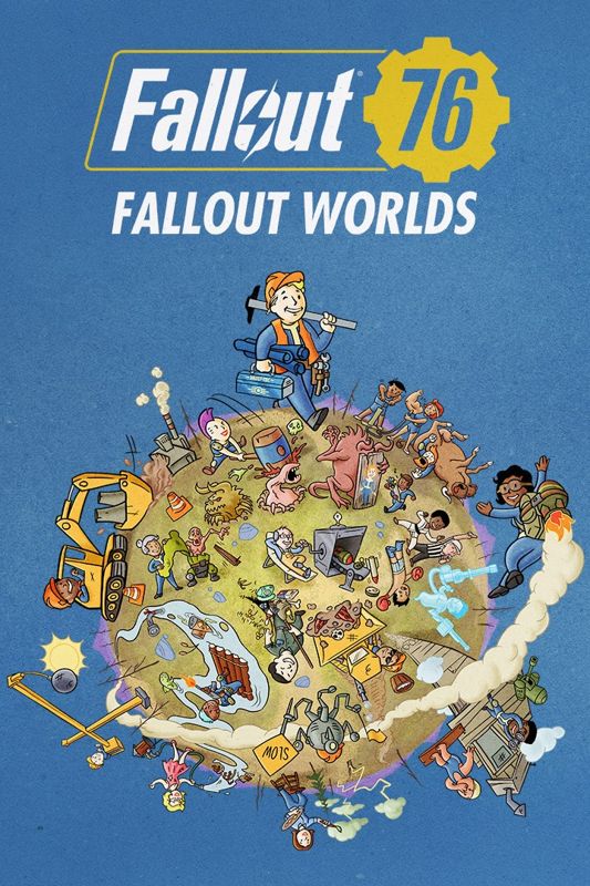 Front Cover for Fallout 76 (Windows Apps and Xbox One) (download release): 6th version ("Fallout Worlds" update)
