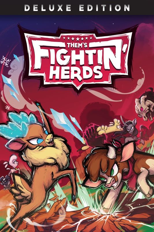 Front Cover for Them's Fightin' Herds (Deluxe Edition) (Xbox One and Xbox Series) (download release)