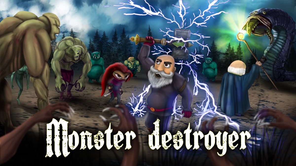 Front Cover for Monster Destroyer (Nintendo Switch) (download release): English version