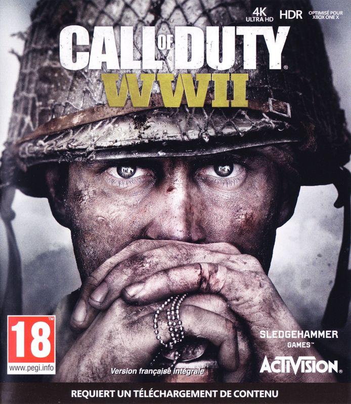 Front Cover for Call of Duty: WWII (Xbox One)