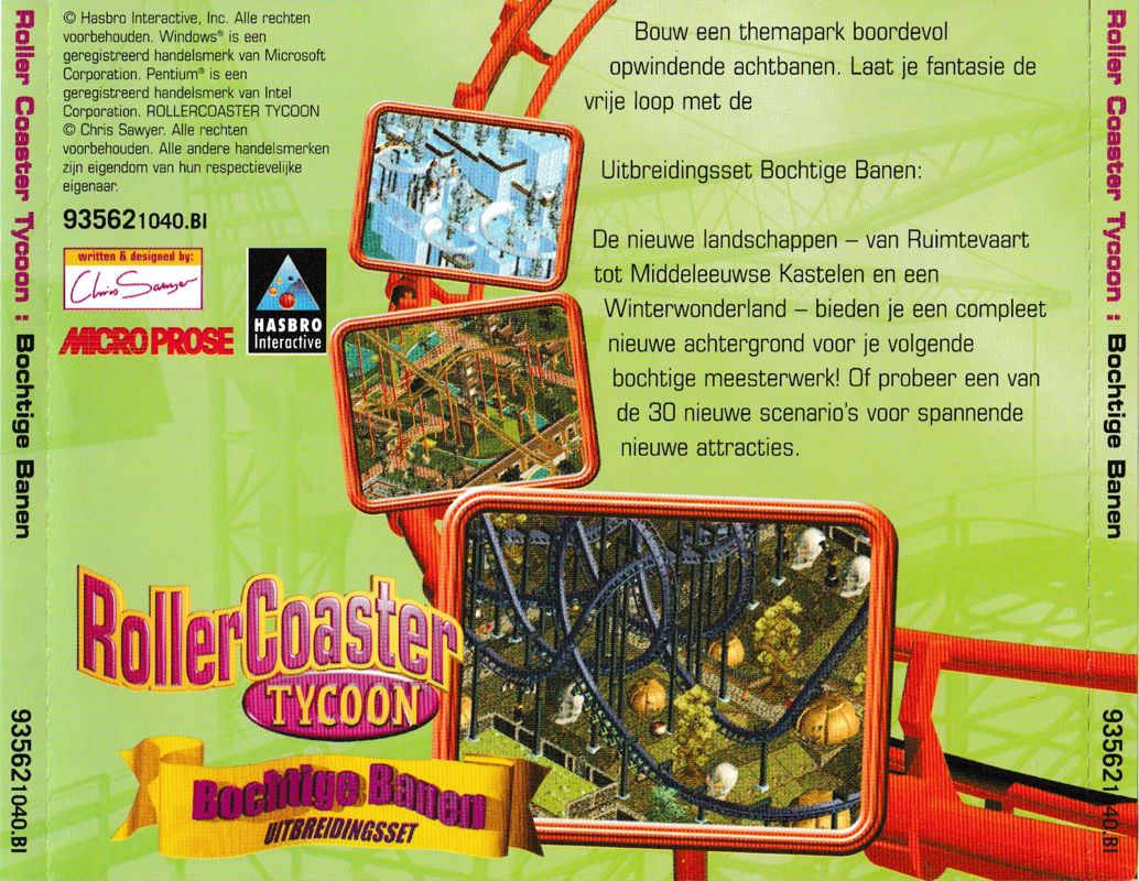 Other for RollerCoaster Tycoon: Loopy Landscapes (Windows): Jewel Case - Back