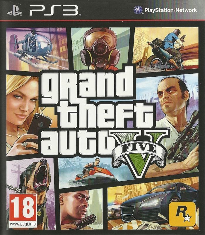 Front Cover for Grand Theft Auto V (PlayStation 3)