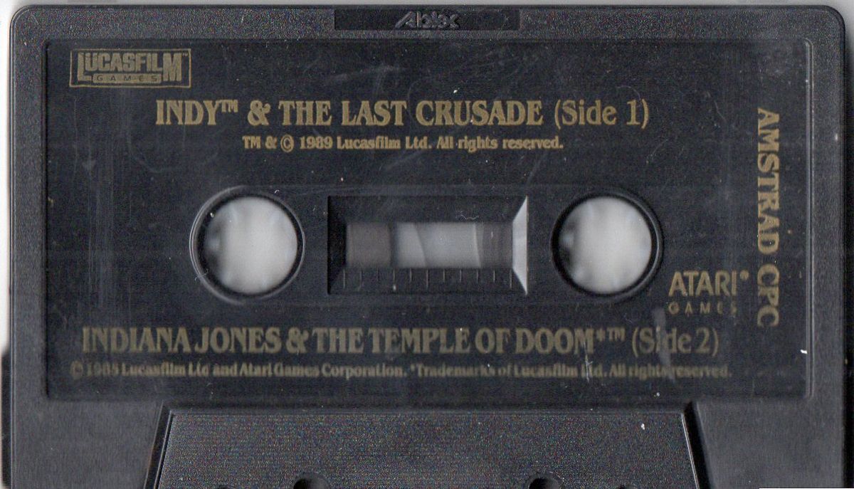 Media for Indiana Jones and the Last Crusade: The Action Game / Indiana Jones and the Temple of Doom (Amstrad CPC)