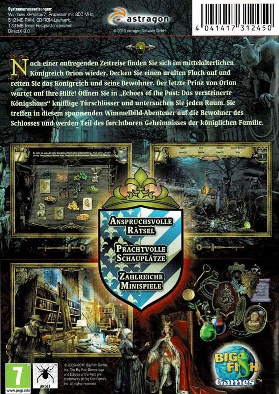 Back Cover for Echoes of the Past: Royal House of Stone (Windows)