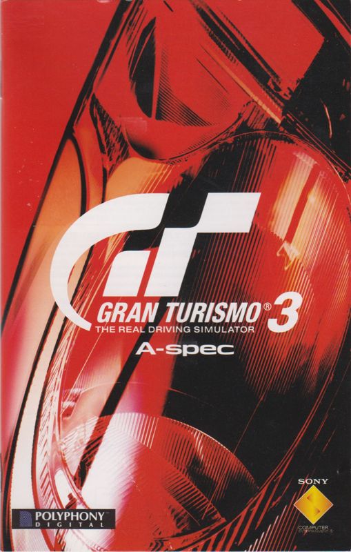 Gran Turismo 3: A-spec Cover Or Packaging Material - MobyGames