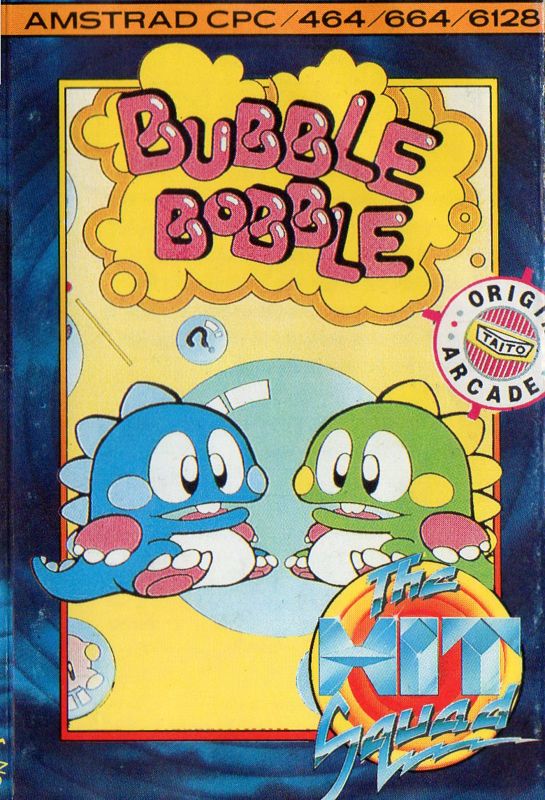 Front Cover for Bubble Bobble (Amstrad CPC) (Hit Squad budget release)