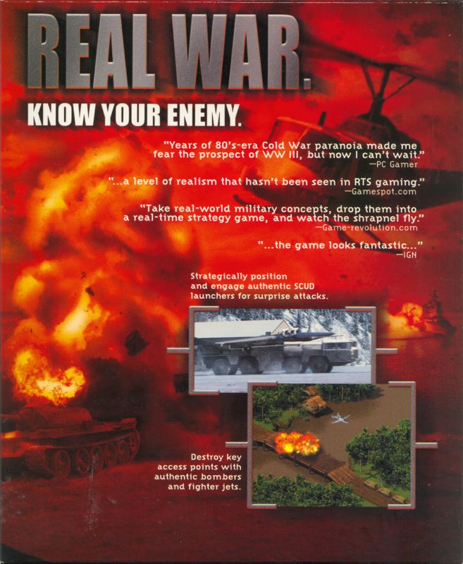 Inside Cover for Real War (Windows) (Second Release): Right Flap
