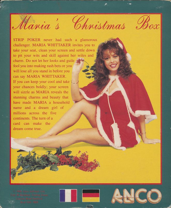 Back Cover for Maria's Christmas Box (DOS)