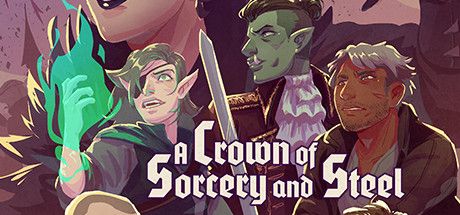 Front Cover for A Crown of Sorcery and Steel (Linux and Macintosh and Windows) (Steam release)