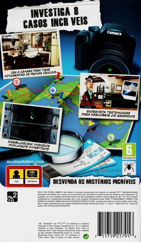 Back Cover for The Mystery Team (PSP)