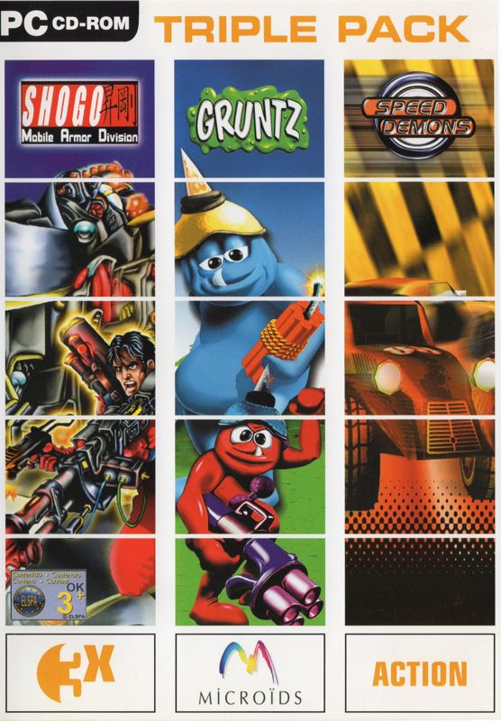 Front Cover for Microïds Triple Pack - Action (Windows)