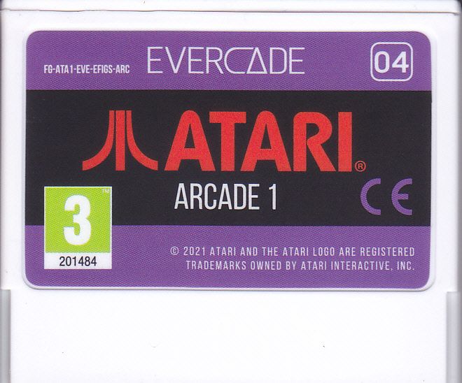 Media for Atari Arcade 1 (Evercade) (mail order release): Cartridge - front