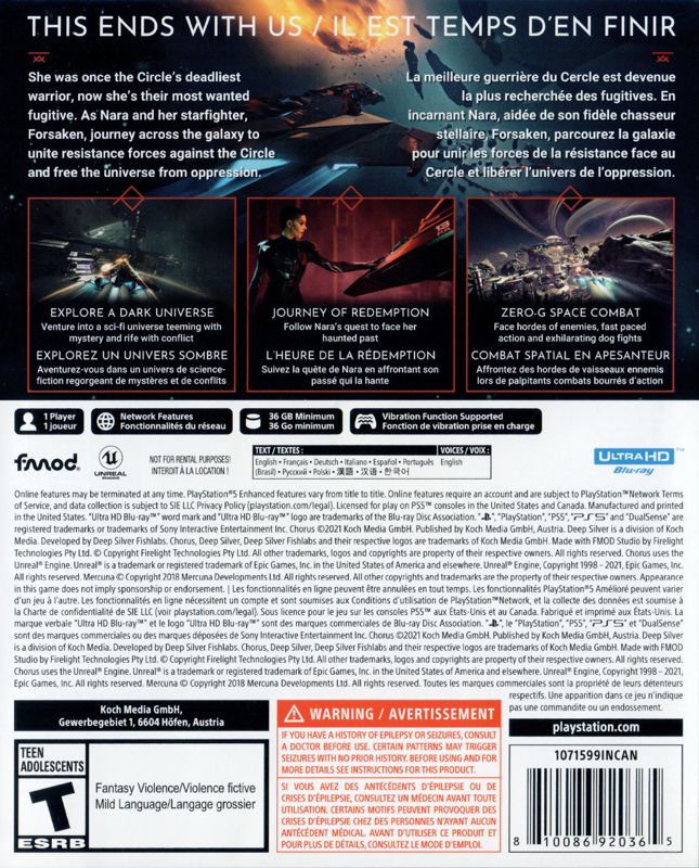 Chorus cover or packaging material MobyGames