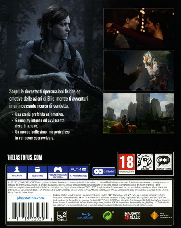 The Last of Us: Part 2 vem em dois discos Bluray