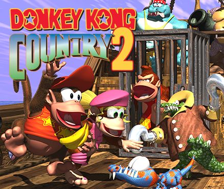 Front Cover for Donkey Kong Country 2: Diddy's Kong Quest (New Nintendo 3DS)