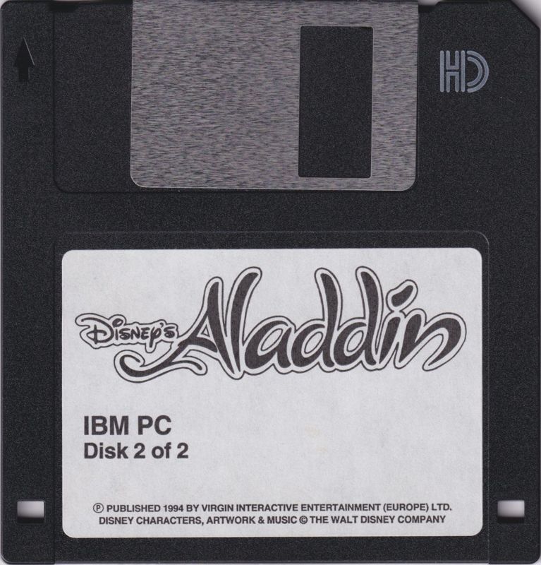 Media for Disney's Aladdin (DOS): Disk 2