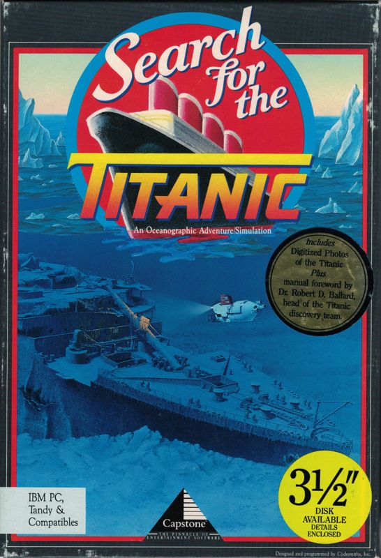 Front Cover for Search for the Titanic (DOS) (Dual media 1991 re-release)