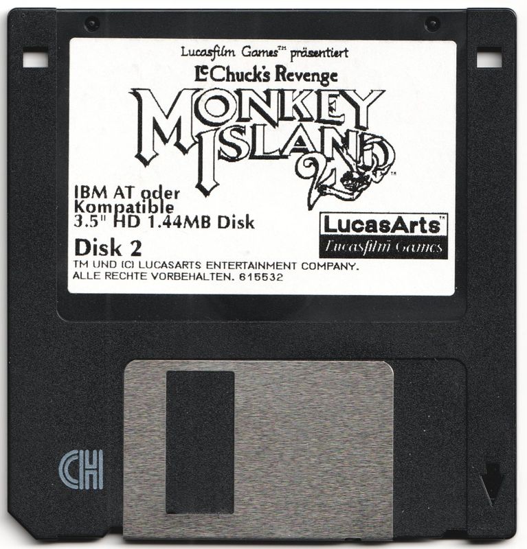 Media for Monkey Island 2: LeChuck's Revenge (DOS) (3.5" disk release): Disk 2